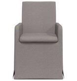 VidaXL Eetstoelen 2 pcs Taupe 57 x 67 x 95 cm Stof