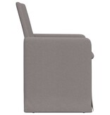 VidaXL Eetstoelen 2 pcs Taupe 57 x 67 x 95 cm Stof