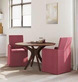 VidaXL Eetstoelen 2 pcs Wijnrood 57 x 67 x 95 cm Stof