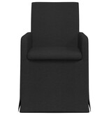 VidaXL Eetstoelen 2 pcs Zwart 57 x 67 x 95 cm Stof