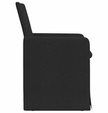 VidaXL Eetstoelen 2 pcs Zwart 57 x 67 x 95 cm Stof