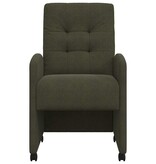 VidaXL Eetstoelen 2 pcs Leger groen 57 x 67 x 98 cm Faux suede leer