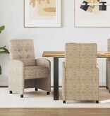 VidaXL Eetstoelen 2 pcs Lichtgrijs 57 x 67 x 98 cm Faux suede leer