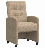 VidaXL Eetstoelen 2 pcs Lichtgrijs 57 x 67 x 98 cm Faux suede leer