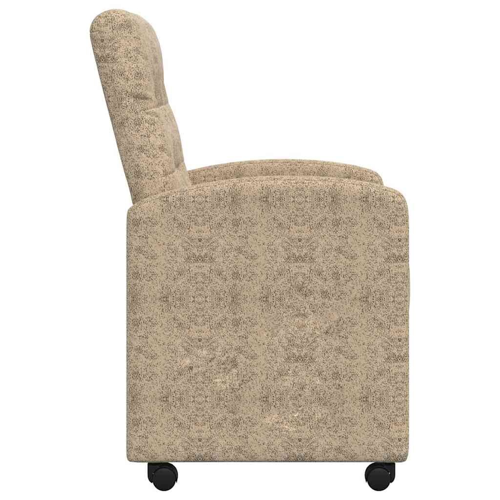 VidaXL Eetstoelen 2 pcs Lichtgrijs 57 x 67 x 98 cm Faux suede leer