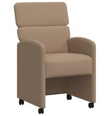 VidaXL Eetstoelen 2 pcs Cappuccino 58 x 65 x 98 cm Kunstleer