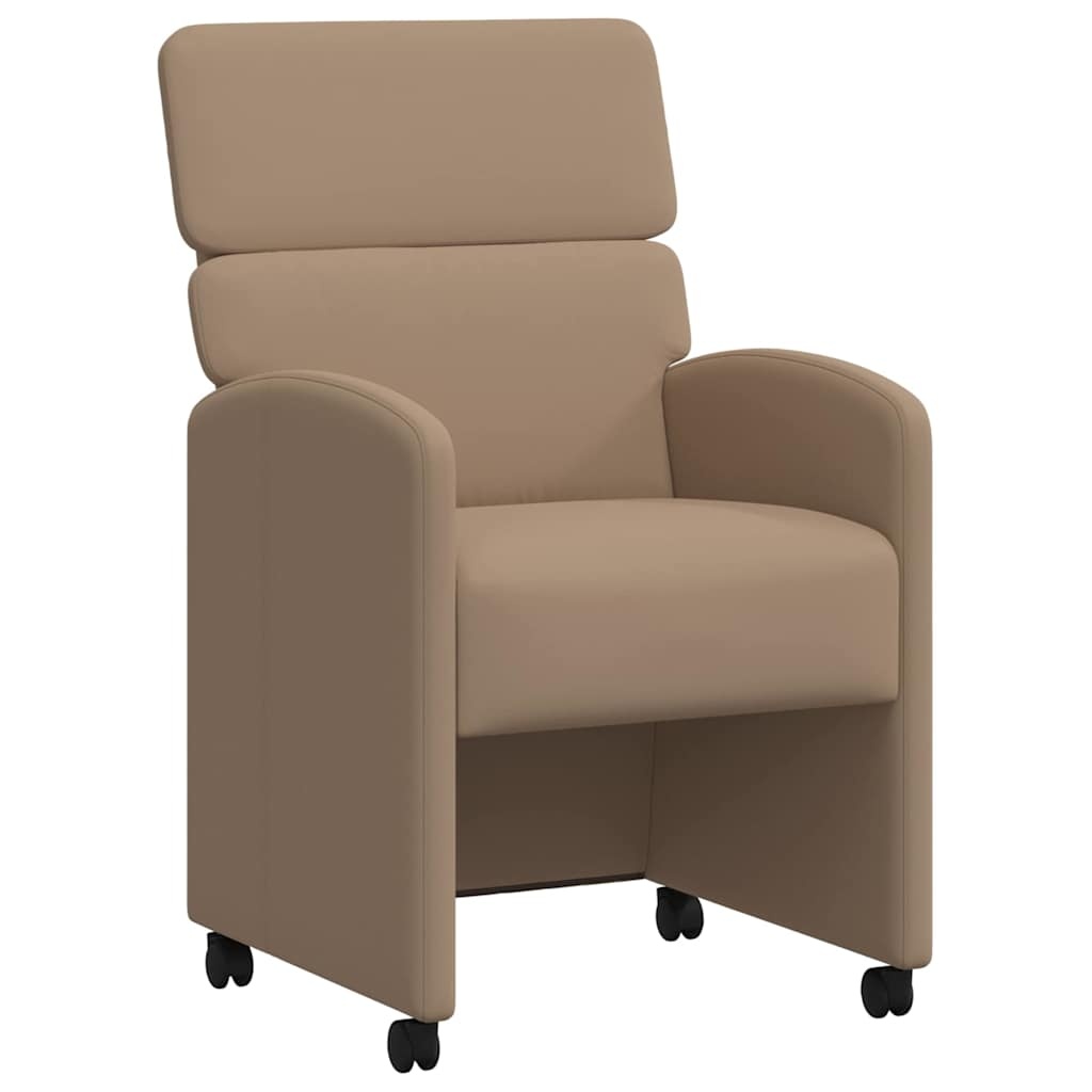 VidaXL Eetstoelen 2 pcs Cappuccino 58 x 65 x 98 cm Kunstleer