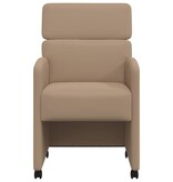 VidaXL Eetstoelen 2 pcs Cappuccino 58 x 65 x 98 cm Kunstleer