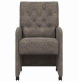 VidaXL Eetstoelen 2 pcs Donkergrijs 58 x 67 x 97 cm Faux suede leer