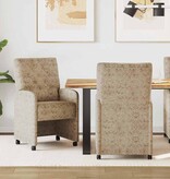 VidaXL Eetstoelen 2 pcs Lichtgrijs 58 x 67 x 97 cm Faux suede leer