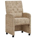 VidaXL Eetstoelen 2 pcs Lichtgrijs 58 x 67 x 97 cm Faux suede leer