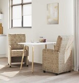 VidaXL Eetstoelen 2 pcs Lichtgrijs 58 x 67 x 97 cm Faux suede leer