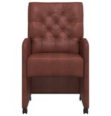 VidaXL Eetstoelen 2 pcs Glanzend bruin 58 x 67 x 97 cm Kunstleer