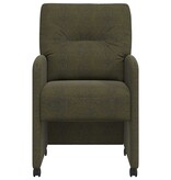 VidaXL Eetstoelen 2 pcs Leger groen 57 x 67 x 95 cm Faux suede leer