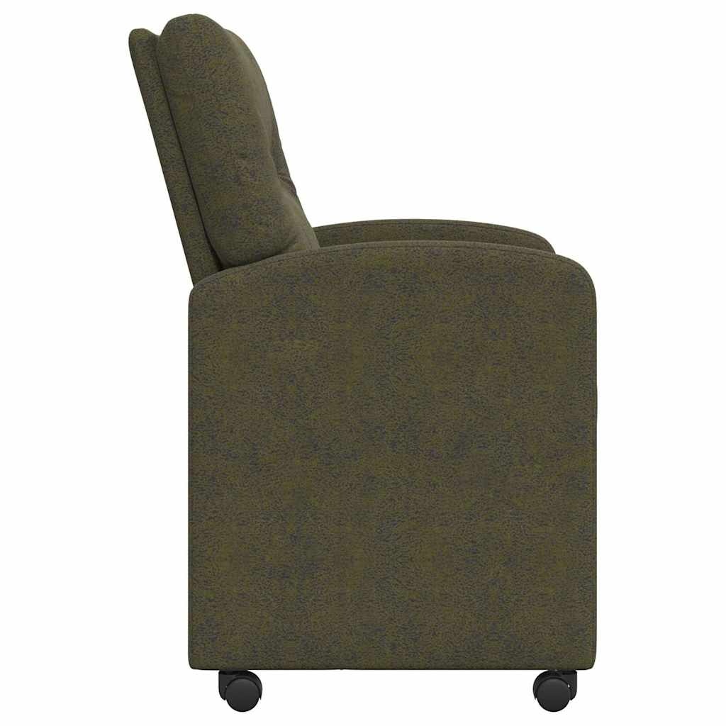 VidaXL Eetstoelen 2 pcs Leger groen 57 x 67 x 95 cm Faux suede leer