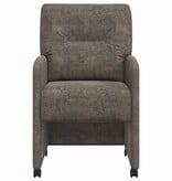 VidaXL Eetstoelen 2 pcs Donkergrijs 57 x 67 x 95 cm Faux suede leer