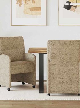 VidaXL Eetstoelen 2 pcs Lichtgrijs 57 x 67 x 95 cm Faux suede leer