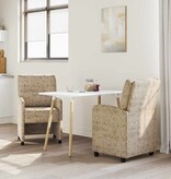 VidaXL Eetstoelen 2 pcs Lichtgrijs 57 x 67 x 95 cm Faux suede leer