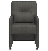 VidaXL Eetstoelen met wielen 2 pcs Zwart 57 x 67 x 95 cm Kunstleer