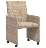 VidaXL Eetstoelen 2 pcs Lichtgrijs 57 x 66 x 94 cm Faux suede leer