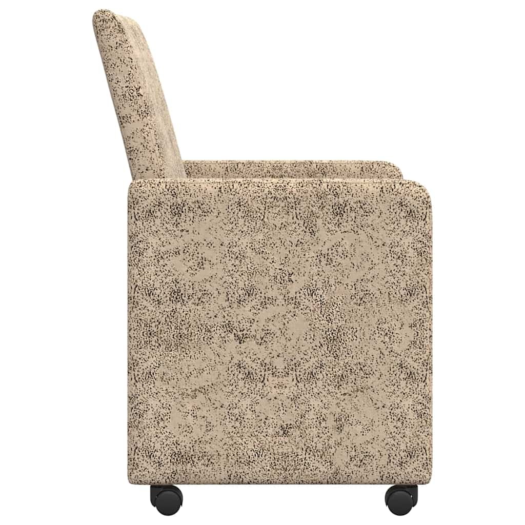 VidaXL Eetstoelen 2 pcs Lichtgrijs 57 x 66 x 94 cm Faux suede leer