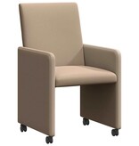 VidaXL Eetstoelen 2 pcs Cappuccino 57 x 66 x 94 cm Kunstleer