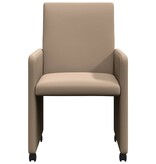 VidaXL Eetstoelen 2 pcs Cappuccino 57 x 66 x 94 cm Kunstleer
