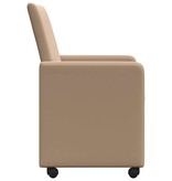 VidaXL Eetstoelen 2 pcs Cappuccino 57 x 66 x 94 cm Kunstleer