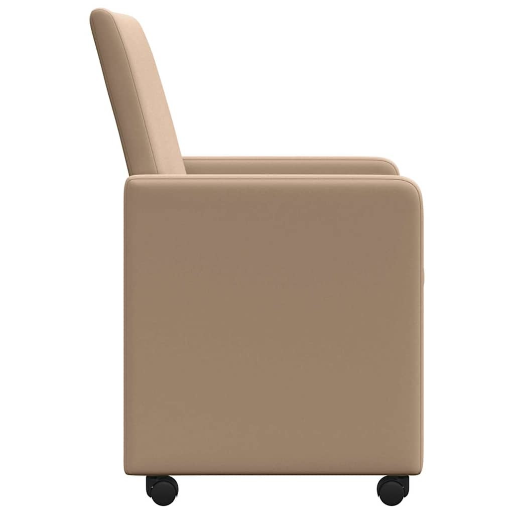 VidaXL Eetstoelen 2 pcs Cappuccino 57 x 66 x 94 cm Kunstleer