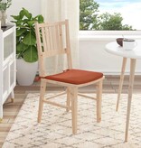 VidaXL Zitkussens 4 pcs Rood-oranje 40 x 40 x 3 cm Katoen Stof