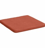 VidaXL Zitkussens 4 pcs Rood-oranje 40 x 40 x 3 cm Katoen Stof