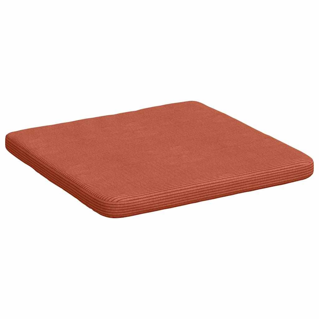 VidaXL Zitkussens 4 pcs Rood-oranje 40 x 40 x 3 cm Katoen Stof