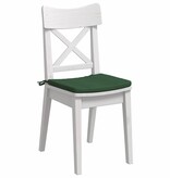 VidaXL Zitkussens 4 pcs Donkergroen 40 x 40 x 3 cm Katoen Stof