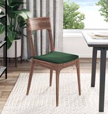 VidaXL Zitkussens 4 pcs Donkergroen 40 x 40 x 3 cm Katoen Stof