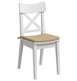 VidaXL Zitkussens 4 pcs Grijs groen 40 x 40 x 3 cm Katoen Stof