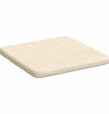 VidaXL Zitkussens 4 pcs Crème 40 x 40 x 3 cm Katoen Stof
