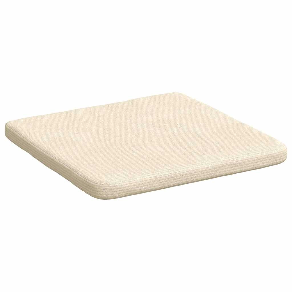 VidaXL Zitkussens 4 pcs Crème 40 x 40 x 3 cm Katoen Stof
