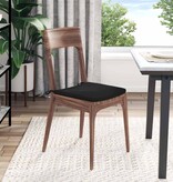 VidaXL Zitkussens 4 pcs Zwart 40 x 40 x 3 cm Microvezel Stof