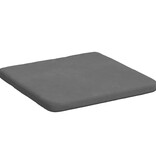 VidaXL Zitkussens 4 pcs Donkergrijs 40 x 40 x 3 cm Microvezel Stof