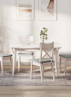 VidaXL Zitkussens 4 pcs Lichtgrijs 40 x 40 x 3 cm Microvezel Stof