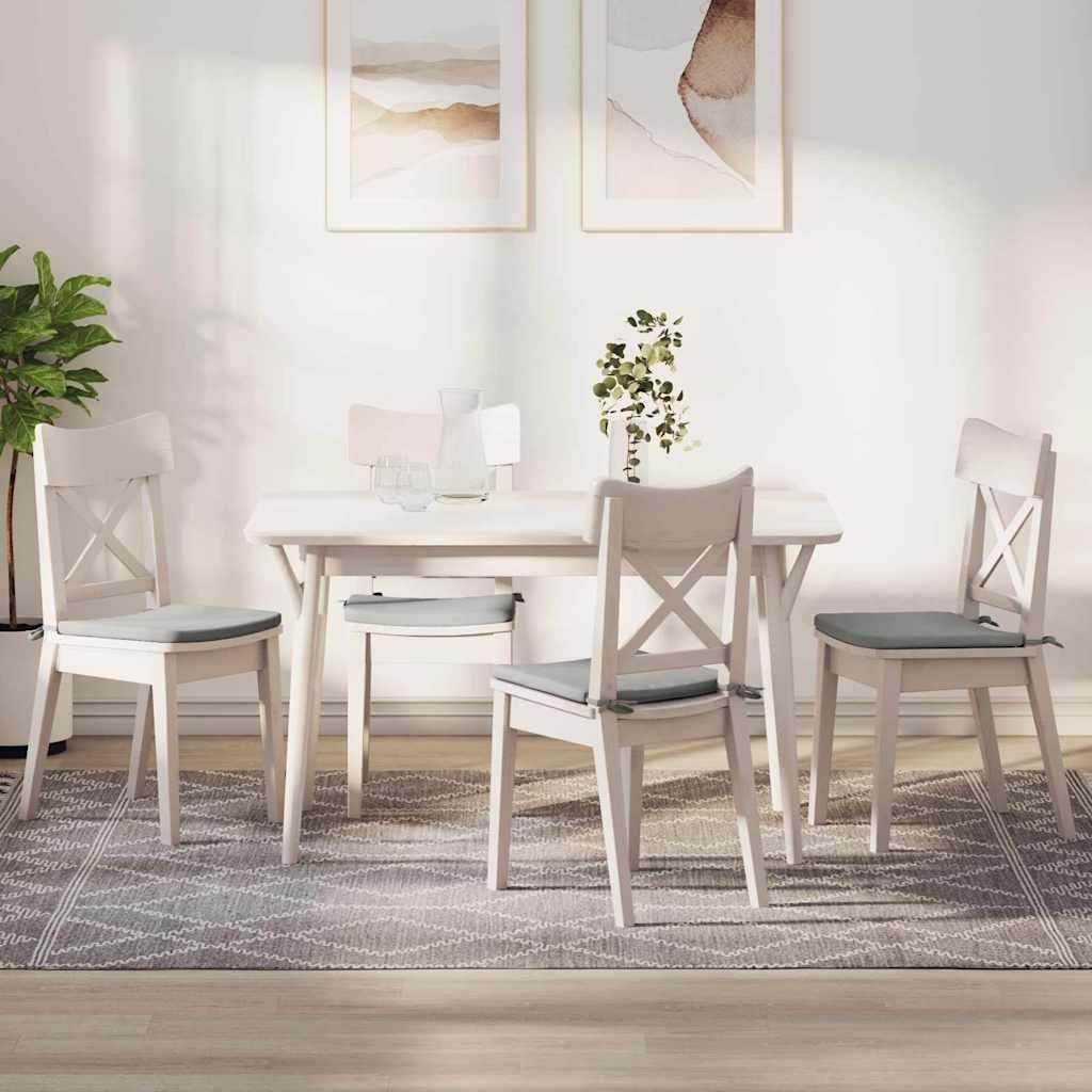 VidaXL Zitkussens 4 pcs Lichtgrijs 40 x 40 x 3 cm Microvezel Stof