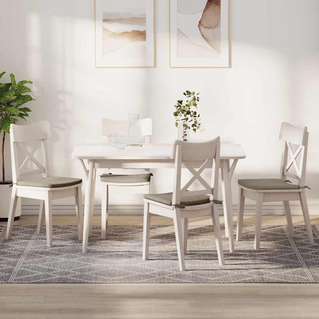 VidaXL Zitkussens 4 pcs Taupe 40 x 40 x 3 cm Microvezel Stof