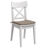 VidaXL Zitkussens 4 pcs Taupe 40 x 40 x 3 cm Microvezel Stof