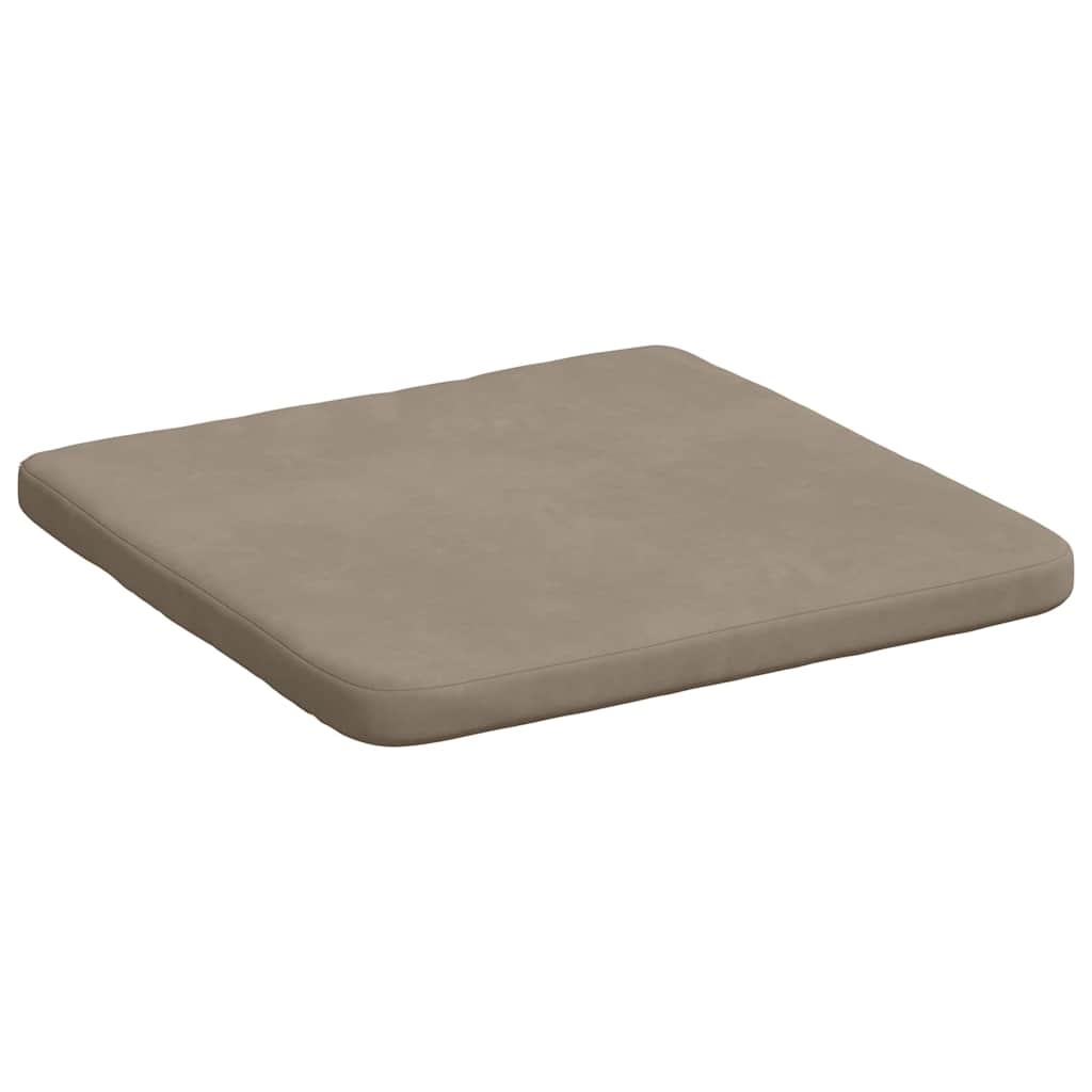 VidaXL Zitkussens 4 pcs Taupe 40 x 40 x 3 cm Microvezel Stof