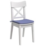 VidaXL Zitkussens 4 pcs Jeans Blauw 40 x 40 x 3 cm Stof