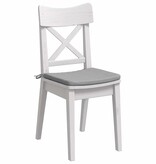 VidaXL Zitkussens 4 pcs Wolkengrijs 40 x 40 x 3 cm Stof