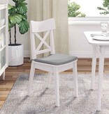 VidaXL Zitkussens 4 pcs Wolkengrijs 40 x 40 x 3 cm Stof