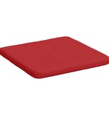 VidaXL Zitkussens 4 pcs Rood 40 x 40 x 3 cm Stof