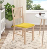 VidaXL Zitkussens 4 pcs Lichtgeel 40 x 40 x 3 cm Stof