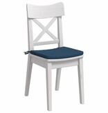 VidaXL Zitkussens 4 pcs Blauw 40 x 40 x 3 cm Stof